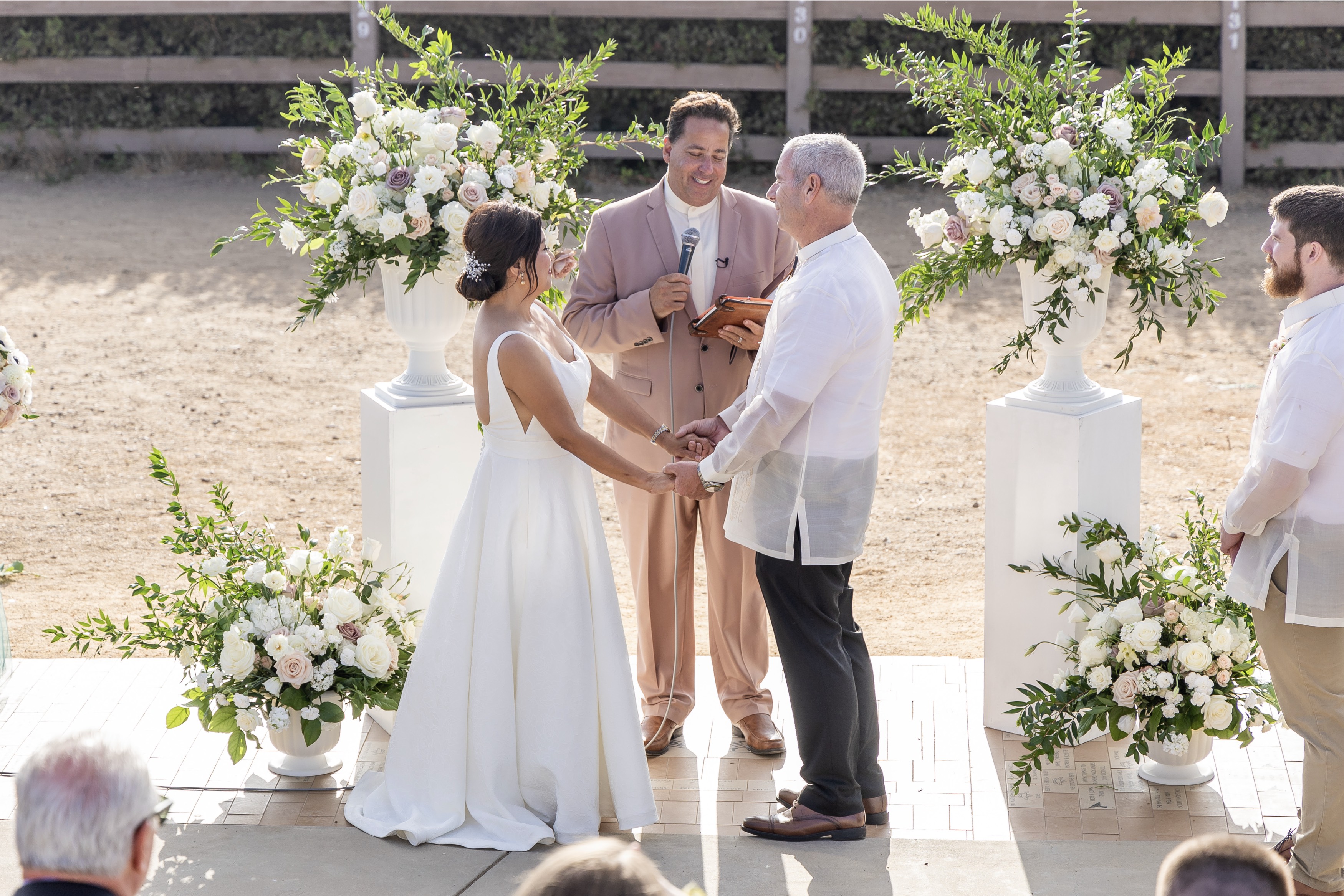 Couple and Officiant